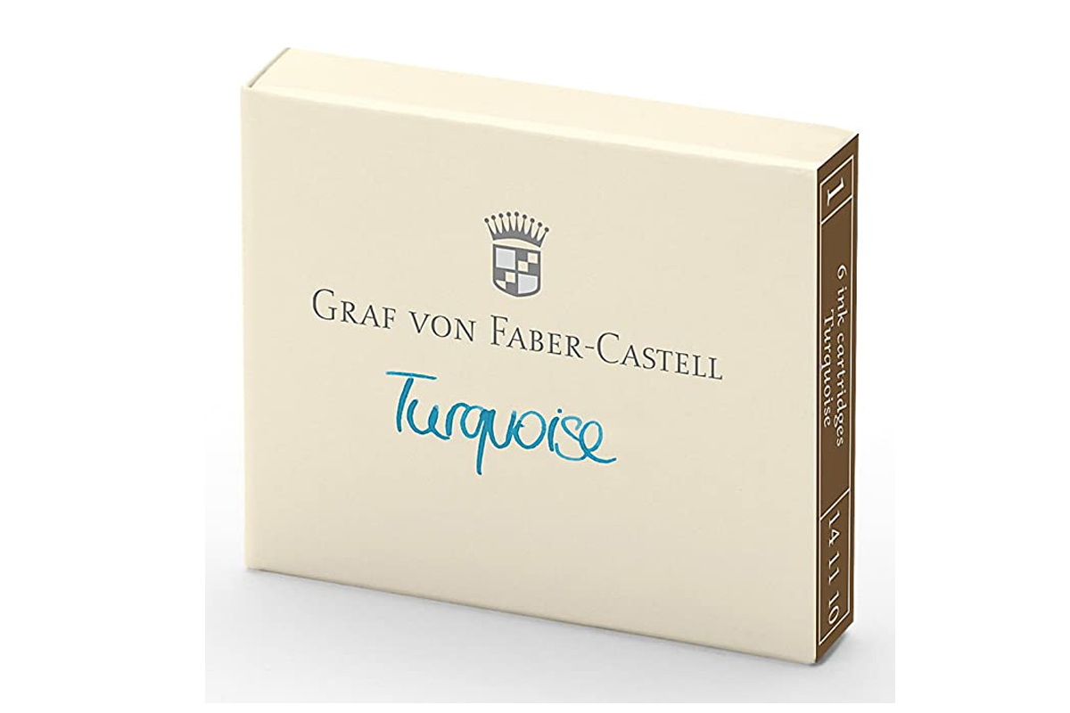 Graf von Faber-Castell Inktpatronen Turquoise 6x